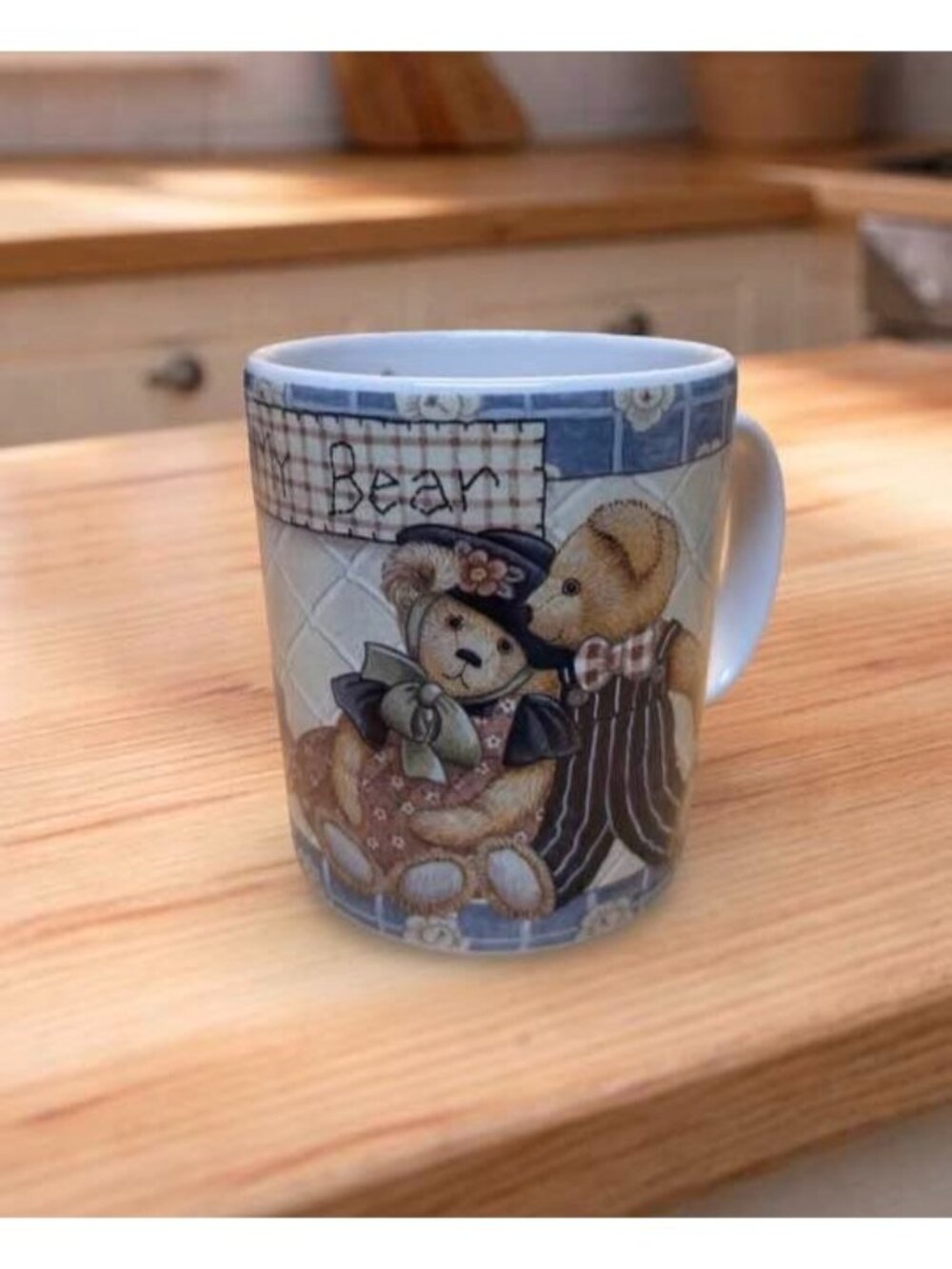 Lang & Wise 1998 "I Love My Bear" Collector Mug By Nita Showers Teddy Bear Desig - Picture 6 of 7
